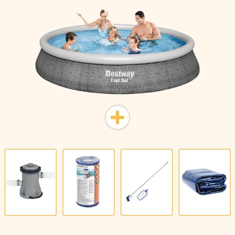 Bestway Bestway Fast Set Ronde - 396x84 cm - 5-pièces S194 (1/5)