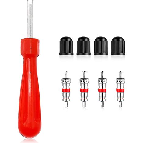Extracteur de Valve, Demonte Obus, Demonte Obus Valve  Demonte Obu, Capuchons de Valves de Pneu, Camions Vélos Motos Entretien Auto (1/5)