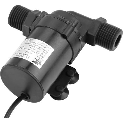 24V Mini Pompe à Eau Submersible sans Brosse, DC Pompe à Eau pour le Chauffe-eau Solaire à Faible Bruit (1/5)