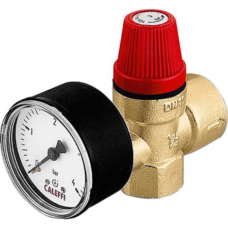 Válvula de seguridad de diafragma 1/2 pulgada m Manómetro 3,0 bar