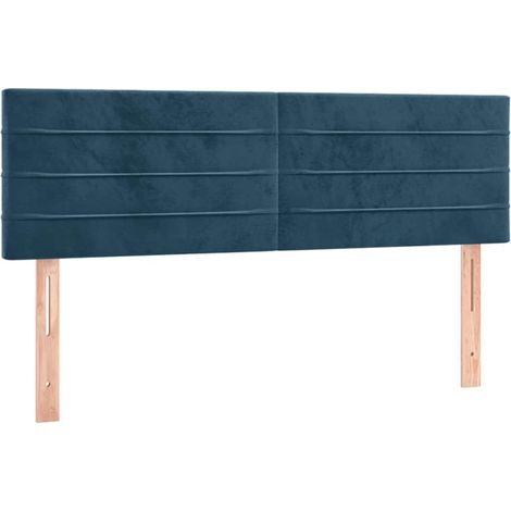 Maison Exclusive - Testiera Blu Scuro 144x5x78/88 cm in Velluto (1/5)