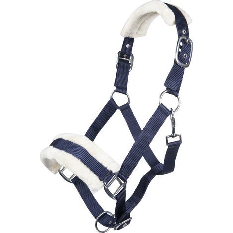 Ponyhalfter mit verstellbaren Riemen, Plüschfutter und robusten Schnallen zum Reiten (1/3)