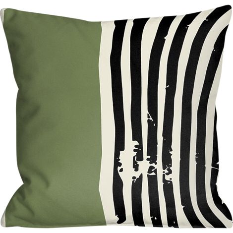 Taie D'oreiller - Lin - 45 x 45 cm - Pour Coussin Carré - Intérieur Et Extérieur - 1 Pièce (1/5)