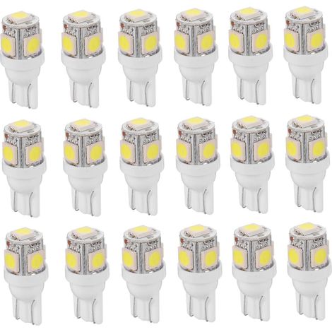 24 Pcs Lampe De Lecture Ampoules De Clignotants Automobiles Ampoule De Voiture Ampoules De Lampe De Voiture Livre Protecteur Manchon Ampoule Auto Lampe T10 La Largeur Lumière - (1/5)