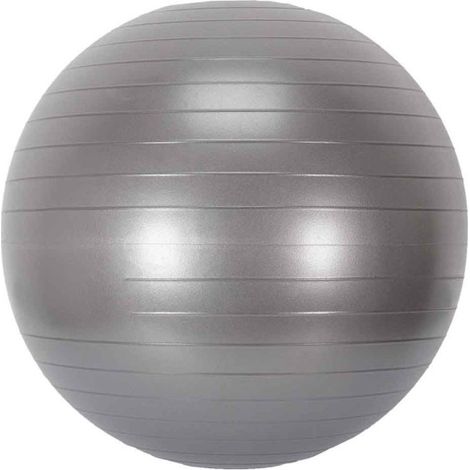 Balle de Fitness Remise en Forme 55cm Gris (1/3)