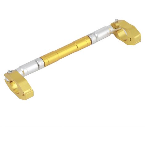 Guidon transversal réglable universel en alliage d'aluminium pour moto, barre de stabilisation dorée (1/5)