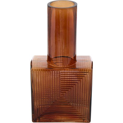 Vaso in vetro reso 13,5x8x26,7cm marrone - Atmosphera créateur d'intérieur (1/4)