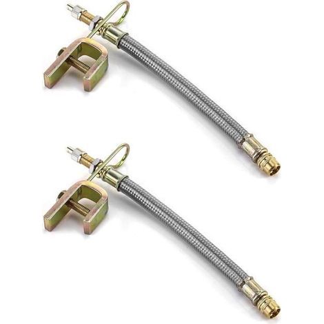 HONORNIC - Lot de 2 , Extension Valve de Pneu, Pneu Valve Rallonge pour Pneu de Camion, Bus et Remorque, 18cm