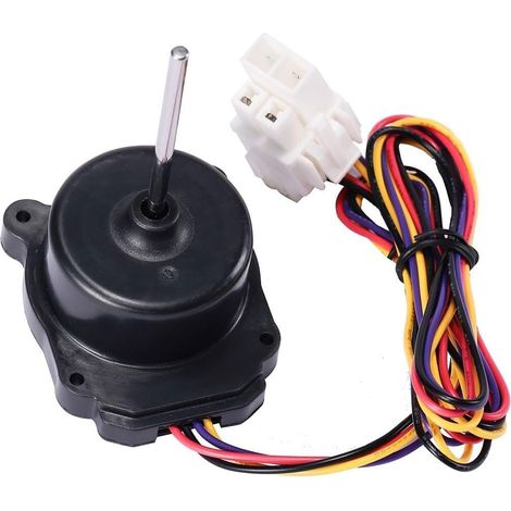 Moteur de ventilateur à condensateur DC 12 V Pièce de rechange pour appareil de refroidissement de réfrigérateur 9,9 x 7,1 x 6,35 cm Noir Fonctionnement silencieux (1/5)