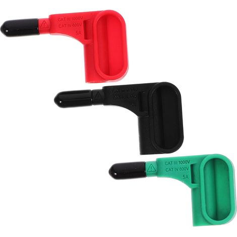 3 Pièces Sondes Magnétiques à Fiche Banane 4mm pour Multimètre sans Soudure Mesure de Champ Magnétique Intégration Rapide pour Professionnels et Bricoleurs en Électronique (1/5)