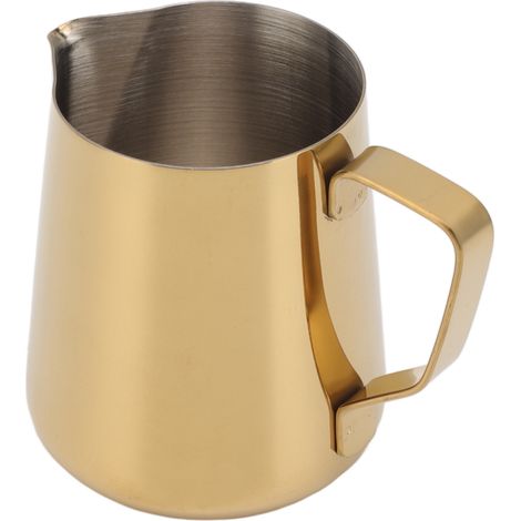 900 ml Milchkännchen aus Edelstahl, goldfarben, ideal für Teestuben und Cafés. (1/5)
