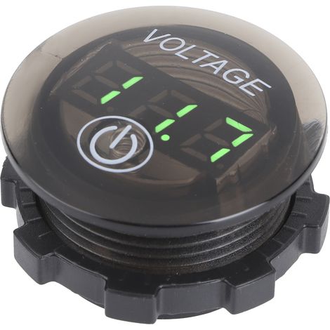 Voltmètre numérique universel à LED CC pour batteries de voiture 12-24 V avec interrupteur tactile (vert) (1/5)