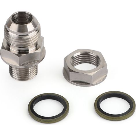 Adaptateur de bouchon de vidange de carter d'huile, connecteur 10AN-M18X1.5 argenté, accessoire automobile