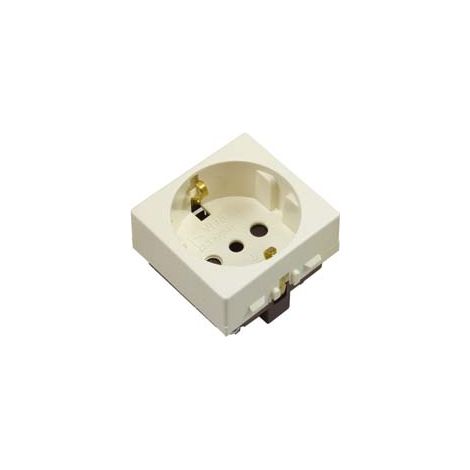 PRESA SICUREZZA SCHUKO P30 VENUS- - 2 poli+terra 16A SCHUKO P30 c/sicurezza (7048.D) - 3 pezzi MARLANVIL