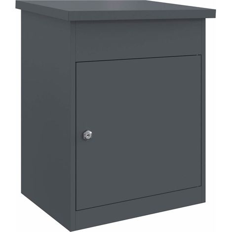 Boîte de dépôt de colis Anthracite 44 x 35 x 59 cm Acier CFW119481 (1/5)