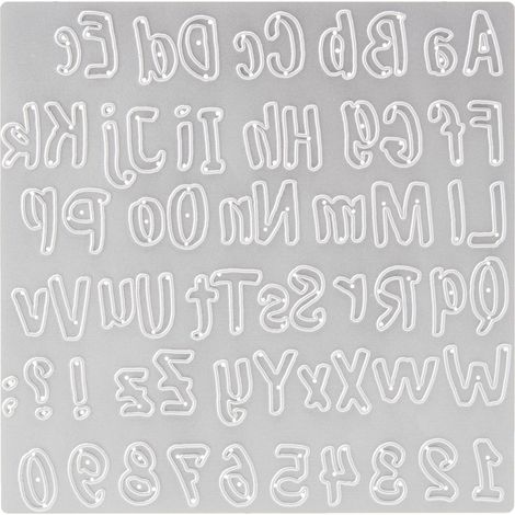 Thinlits Matrice de decoupe Pinceau gras Alphabet par Sophie Guilar (1/5)