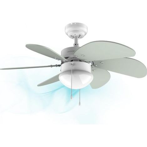 Ceiling Fan, 50W, 92cm Diameter, Integrated Light, 6 Reversible Blades, 3 Speeds, Summer/Winter Function (1/5)