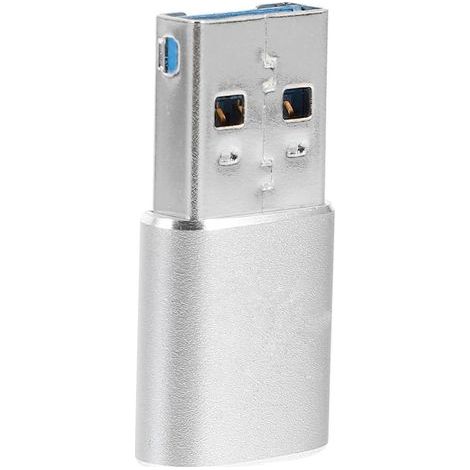 Mini lecteur USB 3.0 SuperSpeed USB 5 Gbps Lecteur de carte mémoire Micro SD (Argent)-3.00X1.60X0.70CM-Silver (1/4)