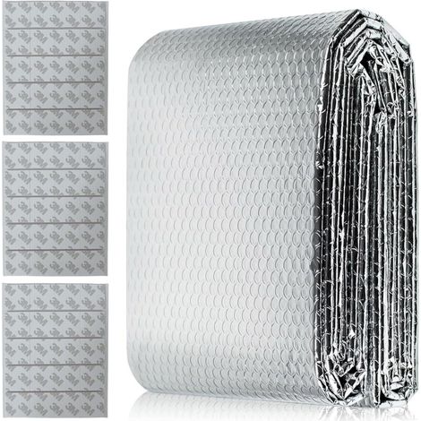 Isolant Thermique en Aluminium,Feuille Réflecteur de Radiateur,Film Isolant Thermique,Film Isolant,Panneaux Réflecteurs de Radiateur,Feuille de Radiateur D'Isolation Réfléchissante,(5m×60cm) (1/5)