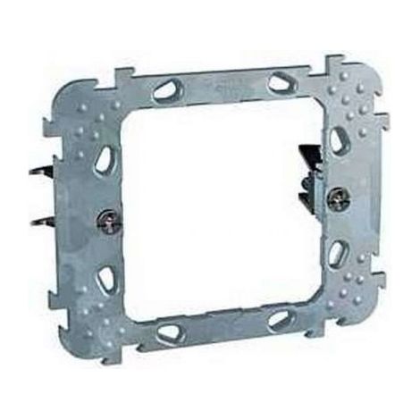 Support de fixation 1 poste 2M special pose verticale renovation entraxe 57mm sans griffe pour appareillafege mural UNICA