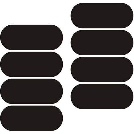 2 Bandes Stickers Réfléchissants Casque Moto, Autocollant Casque Moto Noirs Rétro, Bandes Adhésives Réfléchissantes Haute Visibilité Sécurité Stickers Adhérence Maximale pour Trottinette Vélo (1/5)