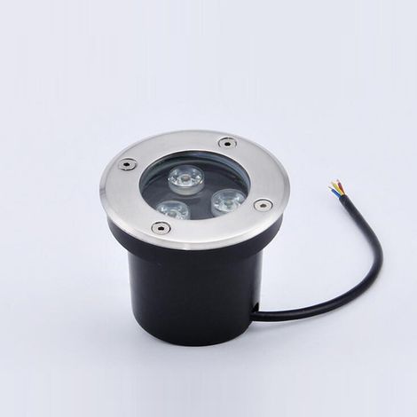Goodia Spot led extérieur encastrable 1PACK 3W IP65 Spot Encastrable Led Terrasse Rond 270 Lumen Lampe d'éclairage de jardin extérieur, pour Jardin Chemin Cour Garage, 230V AC85-265V Blanc Chaud (1/5)