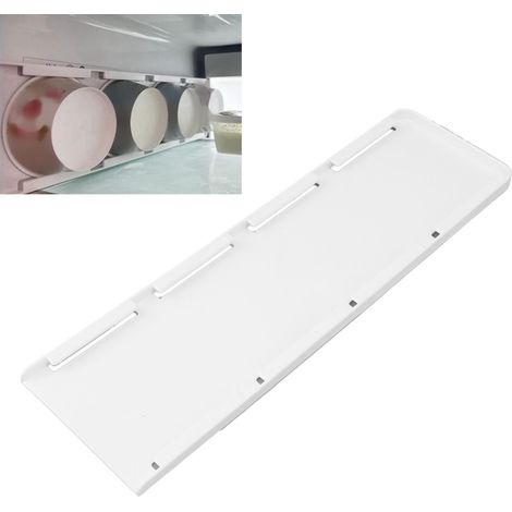 Joghurt-Organizer für den Kühlschrank mit 4 Fächern, kompatibel mit Joghurtbechern mit breiter 9,5 cm Öffnung, einfache Installation, platzsparender Joghurt-Schieberhalter für kleine Kühlschränke (1/5)