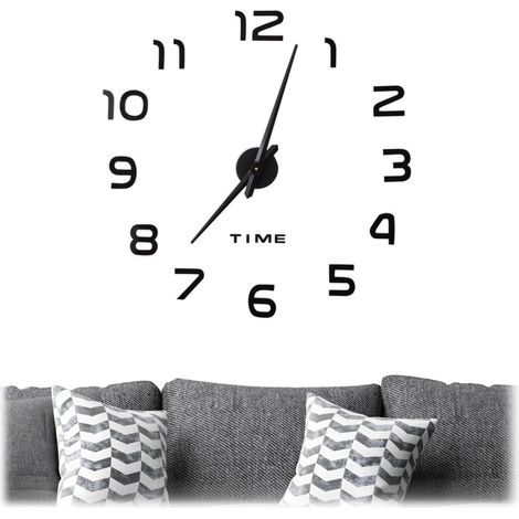 Diy wanduhr mit 3d zahlen