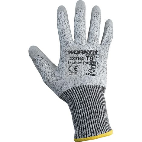 Guante anticorte poliuretano nylon workfit talla 10 (1/3)