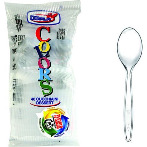 Cucchiaini trasparenti pz.40 - 30 cf