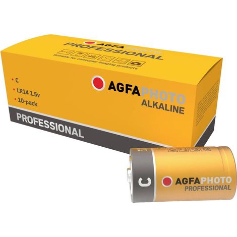 AgfaPhoto Professional LR14 Pile LR14 (C) alcaline(s) 1.5 V 10 pc(s) X240832 (1/3)