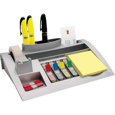Post-it Desk Organizer C50 7000062207 Organizer da tavolo Argento (Metallizzato) Numero scomparti: 7 (1/3)