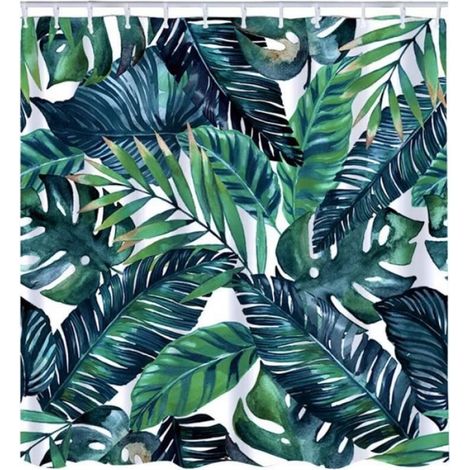 Rideaux de Douche - - 180cm x 180cm - Polyester - Antibactérien - Design Contemporain (1/4)