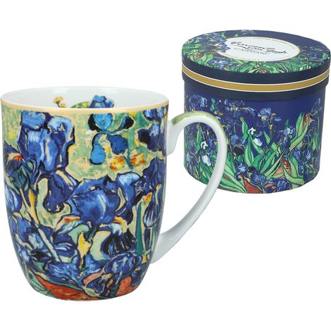 Mug en céramique Camio Van Gogh Iris, pour un cadeau, peinture Carmani (1/5)