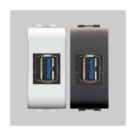 presa standard usb bianco