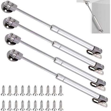 Ulisem Set of 4 200N Gas Springs - Lifting Springs for Cabinets with Shock Absorbers, Soft-Close Hinges (1/5)