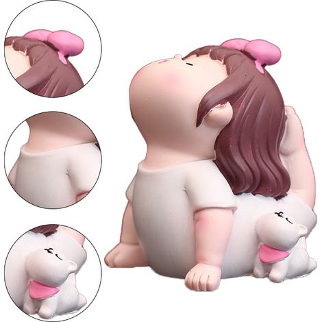 Niedliche und trendige Cartoon-Mädchen-Yoga-Figur, Autodekoration für Typ D (1/5)