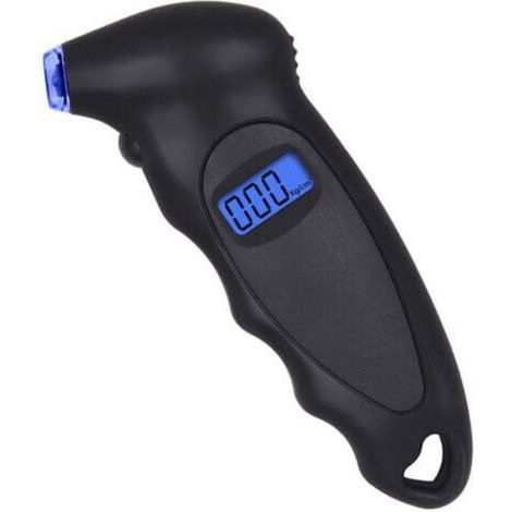 Tire Pressure Gauge, Digital Pressure Gauge, 150 PSI 4 Parameters, Tire Pressure Gauge for Car and Motorcycle, Black (1 Pack) (1/4)