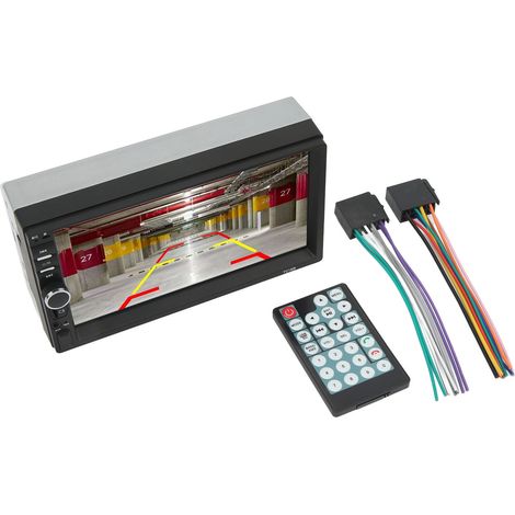 Autoradio 2 Din 7 Pouces Écran Tactile HD Bluetooth Lecteur MP5 Multifonction Voiture (1/5)