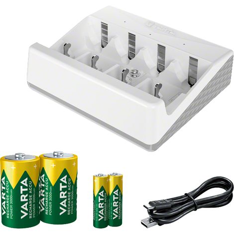 Caricabatterie a batteria Bosch per Varta NiMH D + AA