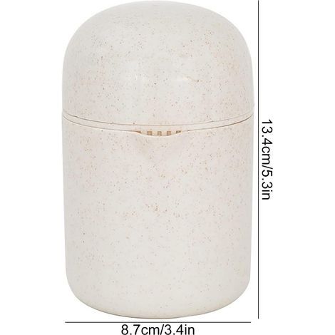 Manuelle Zitruspresse aus Kunststoff, 4-in-1-Handfruchtpresse, professionelle Zitruspresse mit Behälter (1/4)