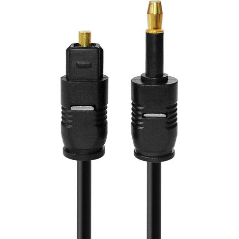 Câbles audio à fibre optique de 1 m/1,5 m/2 m/3 m/5 m avec prise jack 3,5 mm, pour installation et liaison de réseau fibre optique (1/5)