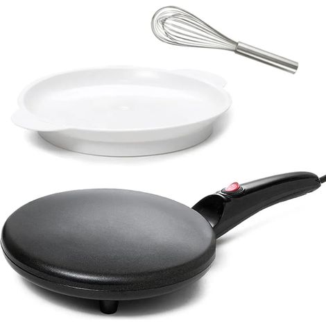 Poêle à crêpes électrique 20 cm avec revêtement antiadhésif 600 W (1/5)