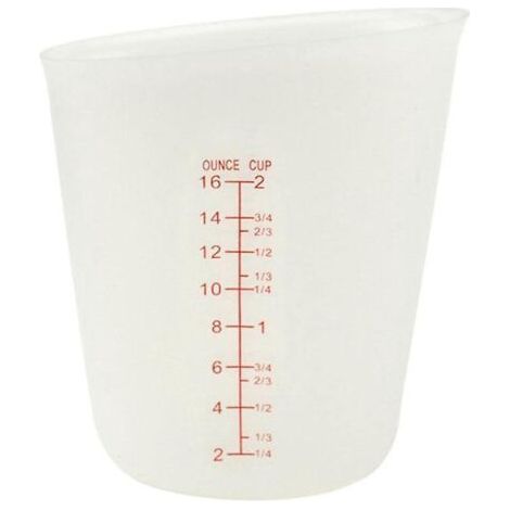 Silicone measuring cups, 500ml mixing cups with transparent scale, measuring cup for epoxy resin casting molds, crafts
