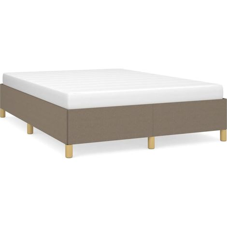 Maison Exclusive - Giroletto senza Materasso Tortora 140x190 cm in Tessuto