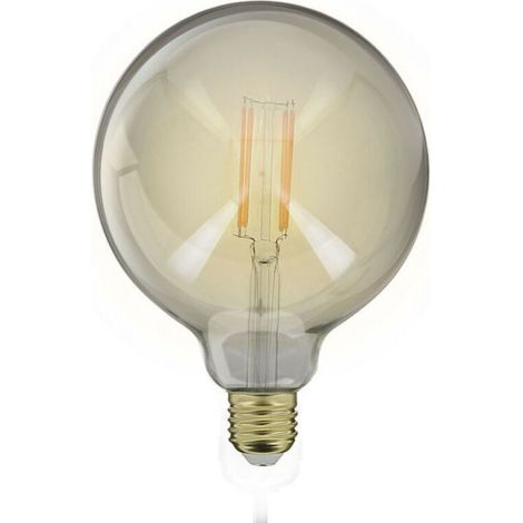 Globo LED (G125) / Vetro fumé vintage, XU, attacco E27, 4W di consumo (equivalente a 23W), 230 lumen, luce bianca calda - KZQ (1/4)