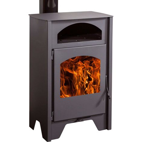 Juan Panadero – Poêle à bois Toulouse 7.4 kW – Rendement 91% – Triple combustion – Sortie de fumée 150 mm – Éco-conception A+