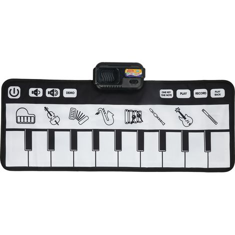 Tapis de danse musical pour enfants avec clavier de piano, jouet éducatif, 80 x 30 cm (1/5)