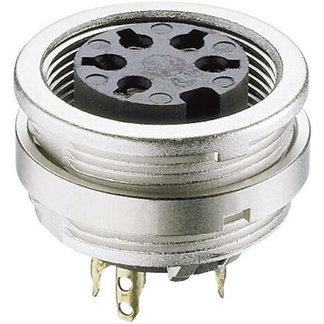 Connecteur rond DIN embase femelle, verticale Lumberg KFV 50 Nombre de pôles: 5 argent 1 pc(s) D25001 (1/3)