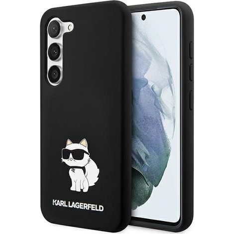 Karl Lagerfeld KLHCS24SSNCHBCK S24 S921 estuche rígido negro/negro Silicona Choupette (1/5)